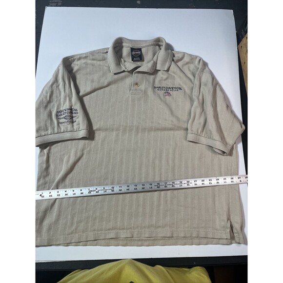 Vintage 90s Harley Davidson Motorcycles Embroidered Polo Shirt Mens Size 2XL - Picture 6 of 8